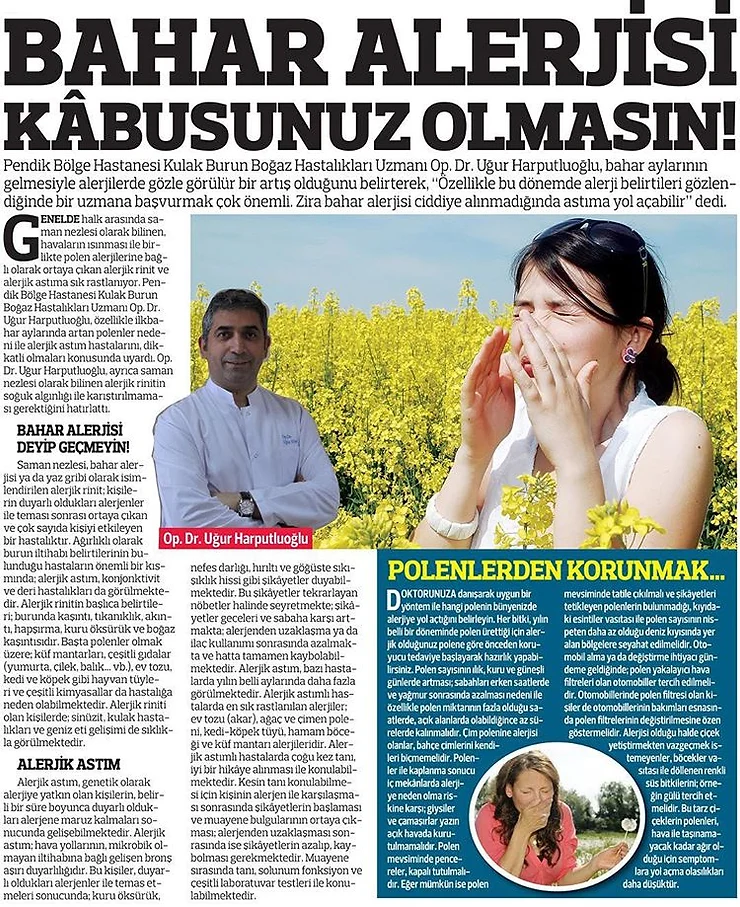 Uğur Harputluoğlu Gazetelerde!
